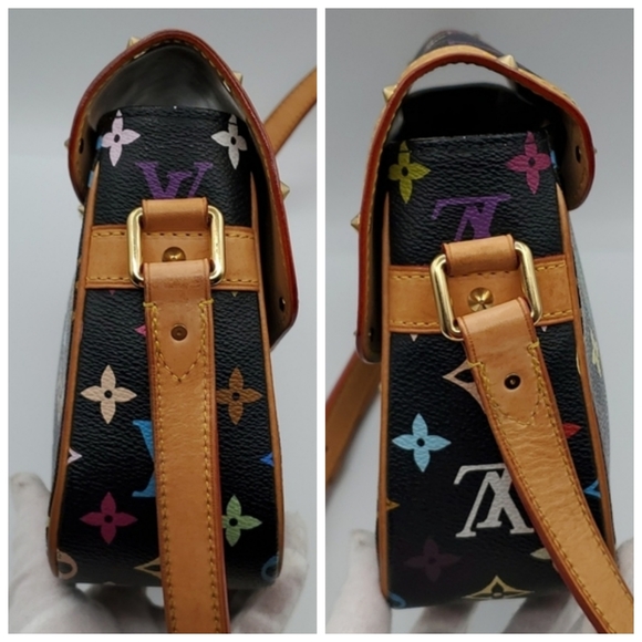 🎀 SOLD 🎀 Louis Vuitton Multicolor Sologne Black - Picture 4 of 17